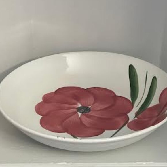 Extra Large Italian Pasta Bowl  Stoviglierie  Hand Painted Floral Made In Italy - Picture 9 of 9